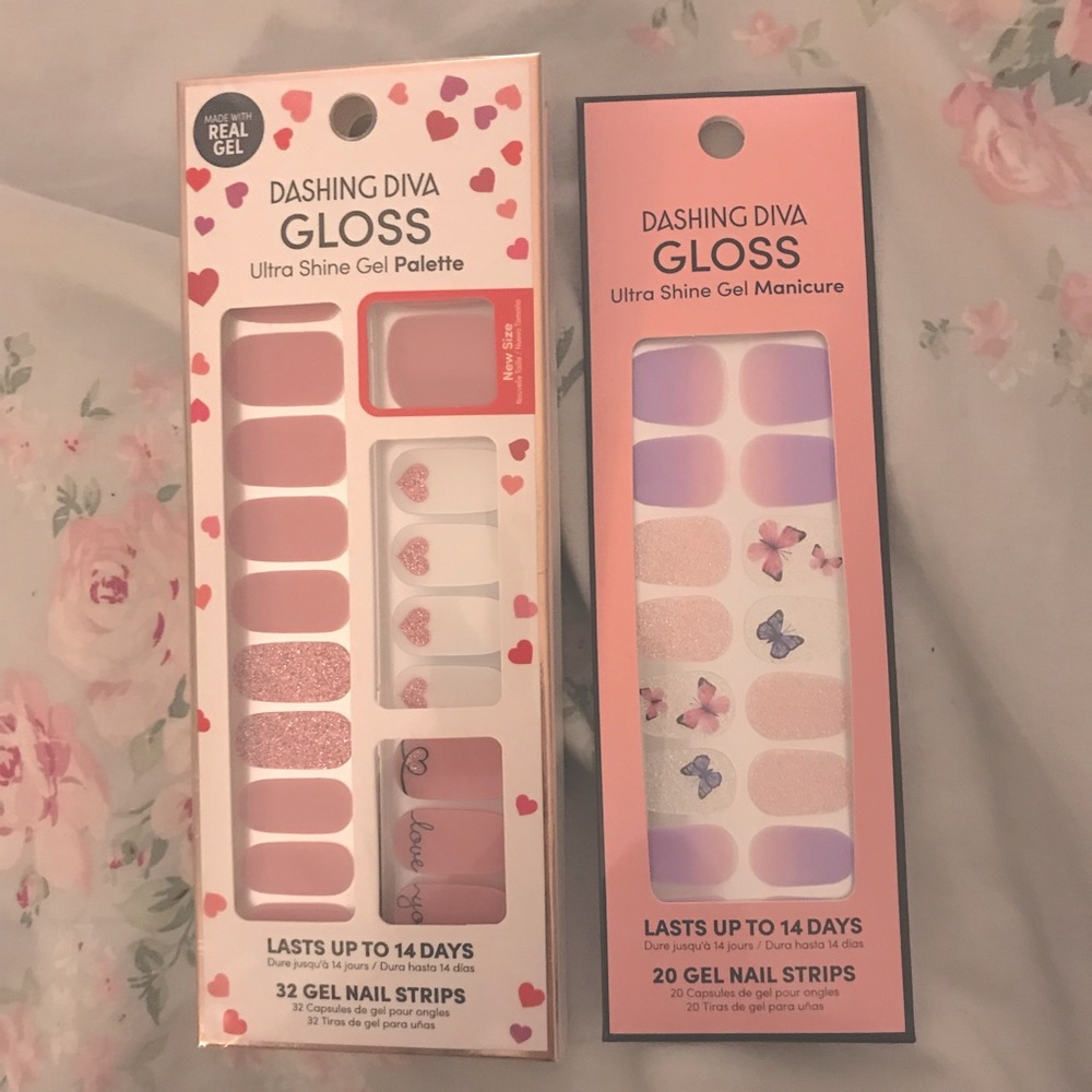 💕Set of two gel nail strips💕